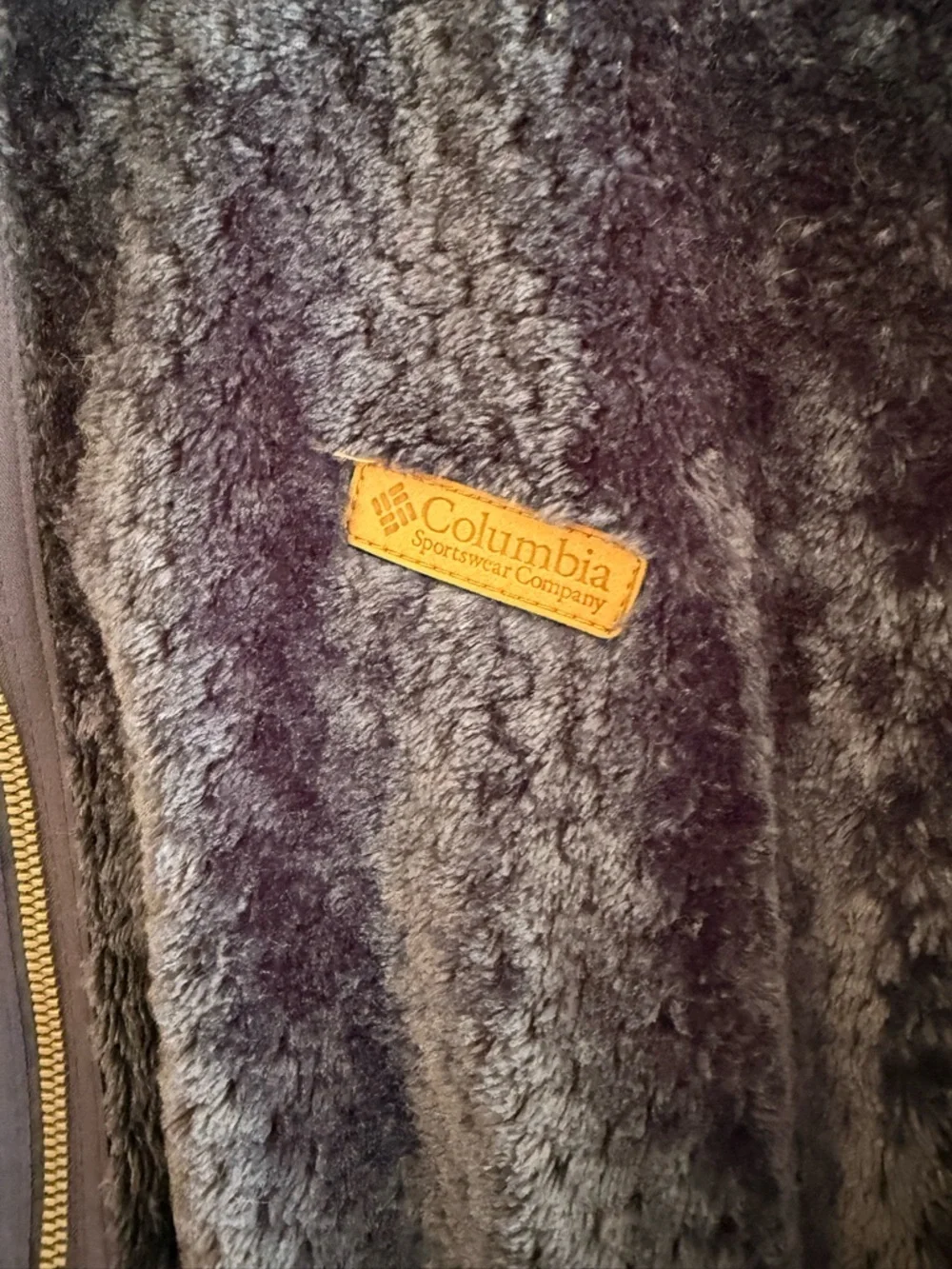 Columbia Large Plush‎ Fleece Full Zip Jacket Navy Soft Cozy